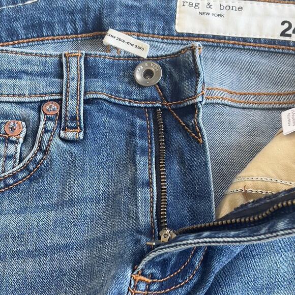 RAG & BONE CATE MID RISE ANKLE SKINNY JEANS IN PISMO NWT WOMEN'S SIZE 24 - Picture 8 of 16